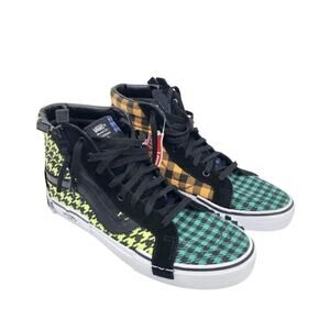 VANS SK8- HI What the Buffalo skate Multicolor Suede Canvas Shoe men size 12 NEW